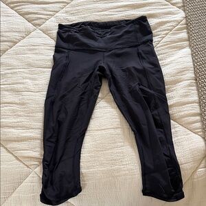 lululemon athletica Black Cropped Pants